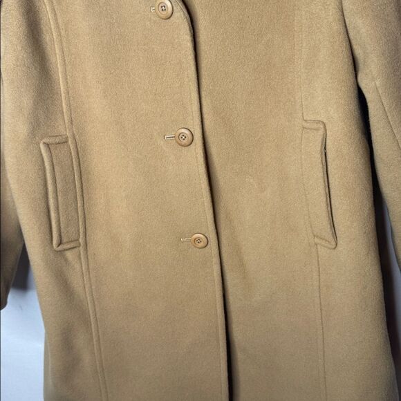 L.L.Bean Bellandi Italian Wool Peacoat Button Coat. Size 16 Reg. - Picture 4 of 8